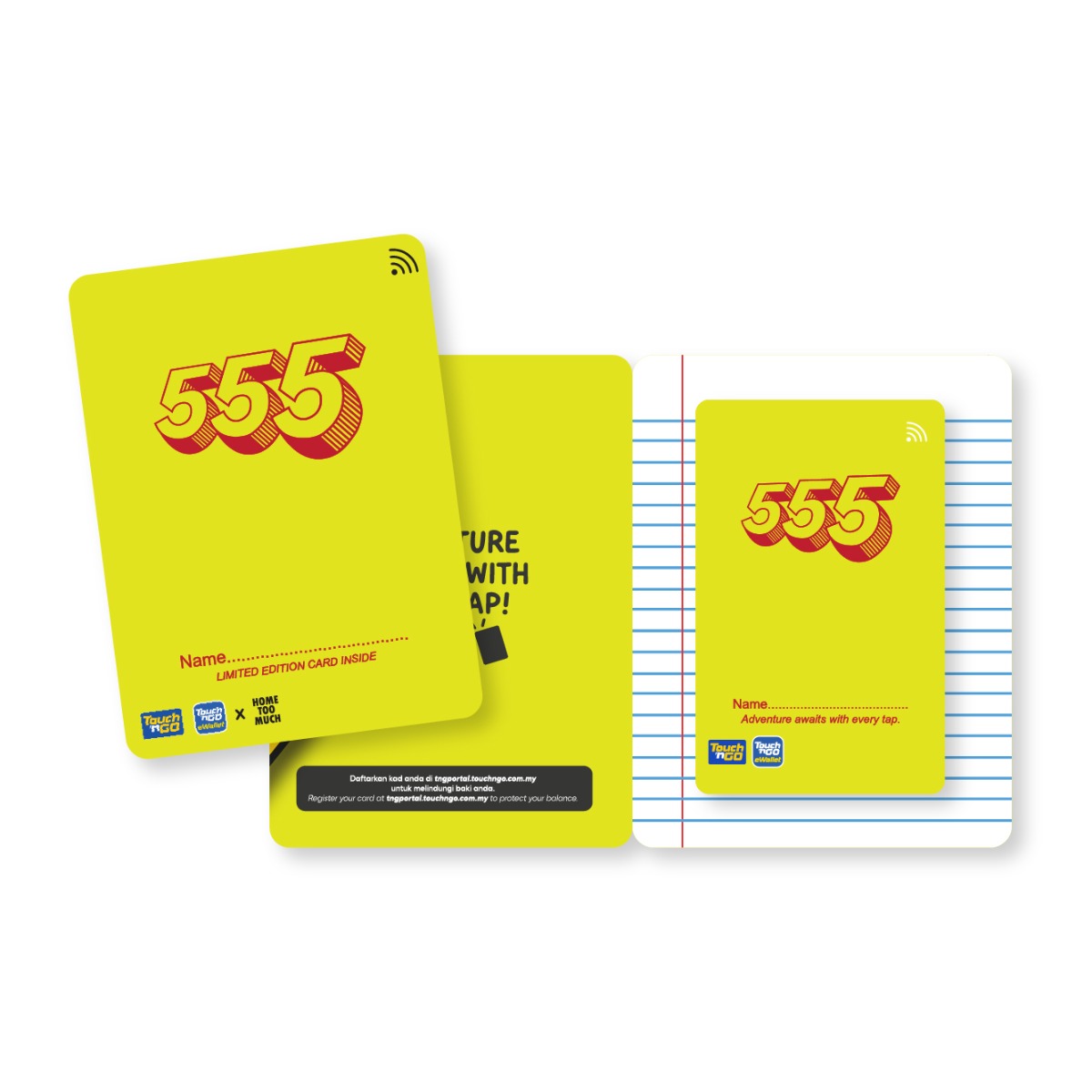 Touch 'n Go x Home Too Much Buku 555 Series Card