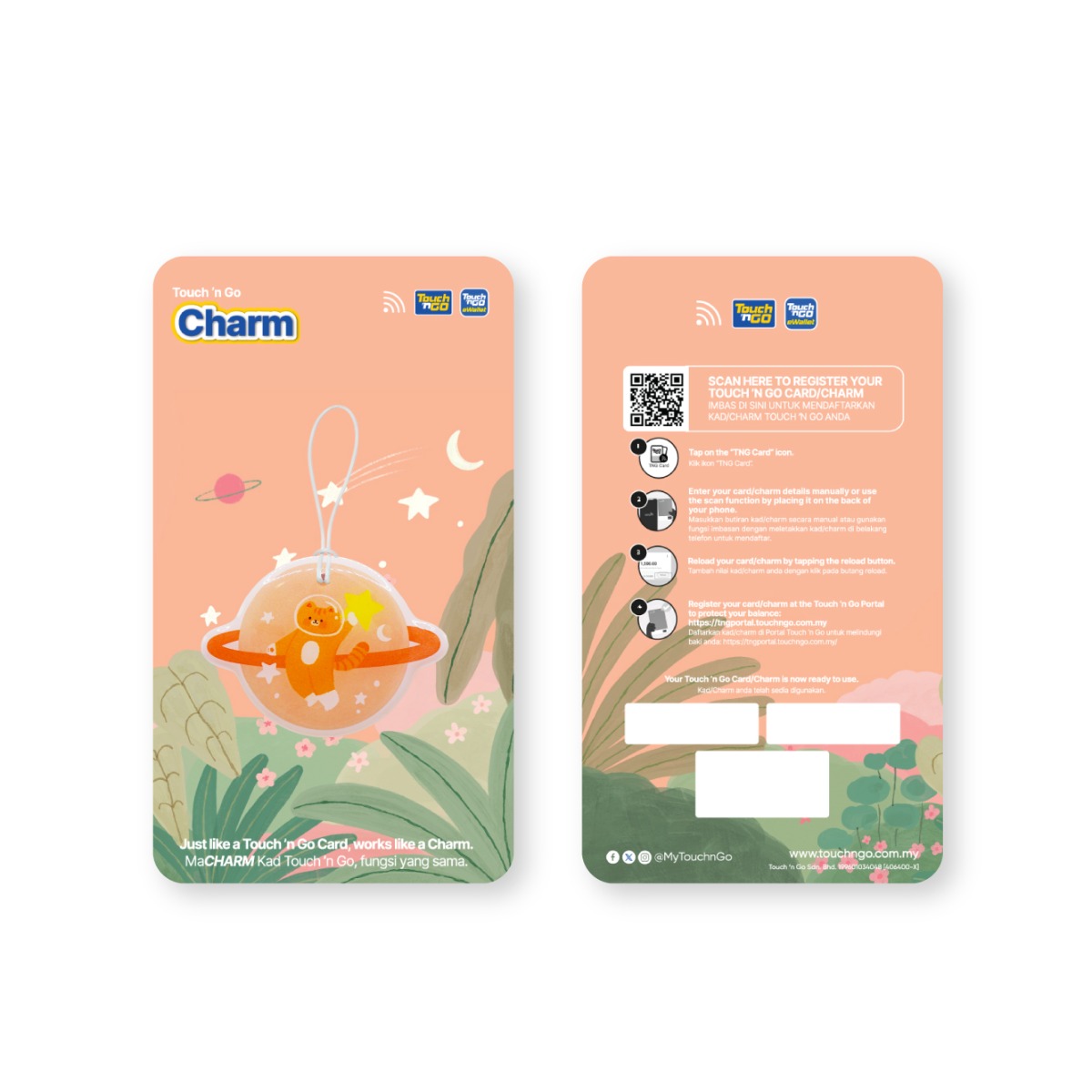 Touch ‘n Go x Bunga dan Bintang Limited Edition LED Charms (Mew Can Do It!)